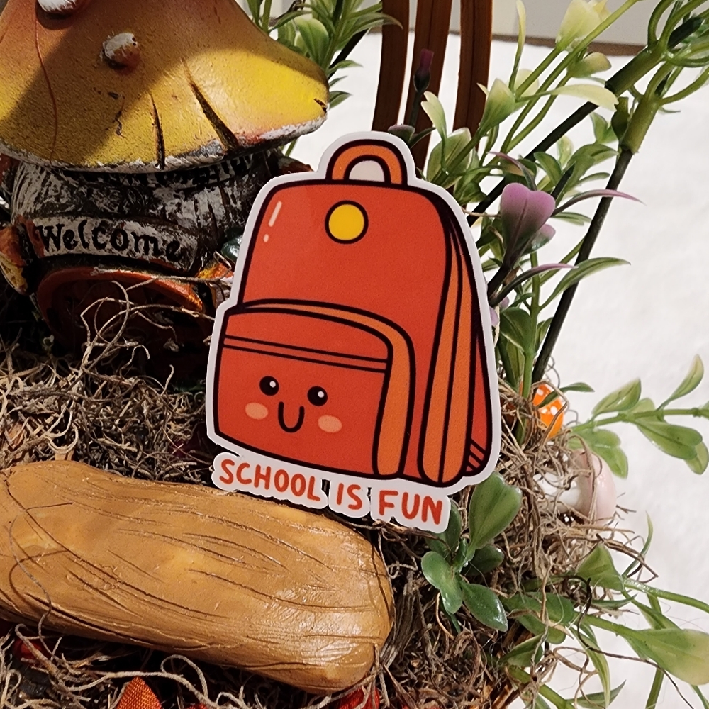 7/$15 Cute School Themed Waterproof Durable Sticker